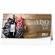Baloušek Print Wine 2025, 30 × 15 cm - Desk Calendar