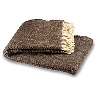 Balkan wool blanket Elma XII - natural brown - Blanket