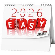 BALOUŠEK PRINT Working EASY 2026, 14,8 × 10,5 cm - Desk Calendar