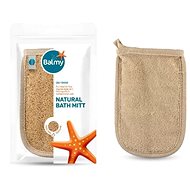 BALMY Natural loofah terry bath gloves - Luffa