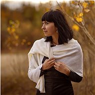 Balkanova; Shevitza Merino wool scarf - white - Scarf