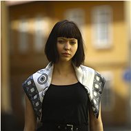 Balkanova; Shevitza Silk scarf XI grey and white grey - Kerchief