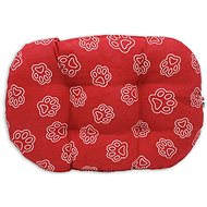 Bama Pillow for cats and dogs NIDO red with paw pattern - Dog Pillow