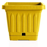 BAMA Flower pot with bowl Terra 20 × 20 cm, yellow - Flower Pot