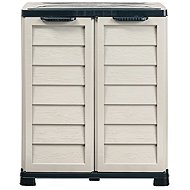 BAMA Riponi storage cabinet, grey/black - Garden Storage Cabinet