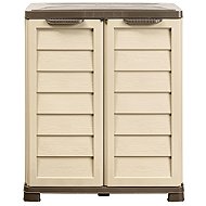BAMA Riponi storage cabinet, beige/brown - Garden Storage Cabinet