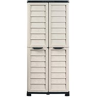 BAMA Riponi high storage cabinet, grey/black - Garden Storage Cabinet