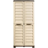 BAMA Riponi high storage cabinet, beige/brown - Garden Storage Cabinet