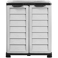 BAMA Garbage bag cabinet Riponi, grey/black - Garden Storage Cabinet