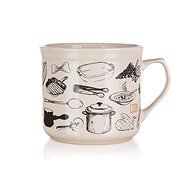 BANQUET Big Ceramic Mug RETRO 700ml, 6 pcs - Mug