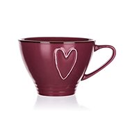 BANQUET HEART 380ml, burgundy, 6 pcs - Mug