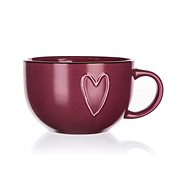 BANQUET HEART 730ml, Burgundy, 4 pcs - Mug