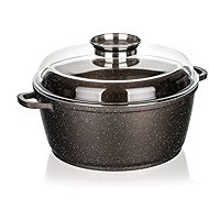 Banquet PREMIUM Dark Brown 28 × 12,5 cm with lid with aroma knob - Casserole Pot