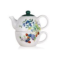 BANQUET RASPBERRY, Ceramic Teapot with Cup - Teapot