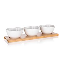 Banquet Sada misek BRILLANTE Bamboo 32,6 x 9,5 x 6 cm, 3 + 1 ks - Miska
