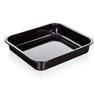 BANQUET CULINARIA Enamel baking dish 41 × 37 × 7 cm black - Baking Sheet