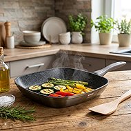 BANQUET Steak pan with non-stick surface METALLIC PLATINUM 28 × 28 cm - Pan