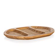 Banquet Podnos servírovací dělený BRILLANTE Bamboo 26 x 19 x 1,6 cm - Servírovací prkénko