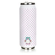 BANQUET BE COOL Owl 430 ml, pink - Thermos
