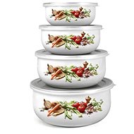 BANQUET Enamel bowl set BELLY VEGETABLES, 8 pcs - Bowl Set