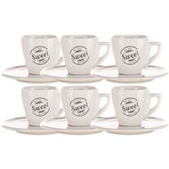 BANQUET Cup and saucer SWEET HOME 60 ml, 6 pcs - Set of Cups