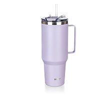 BANQUET TWAIN Stainless steel thermo mug 1200 ml with handle, lilac - Thermal Mug