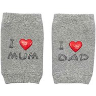 I Love Mum and Dad grey with ABS - Knee Protectors