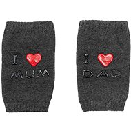 I Love Mum and Dad dark grey with ABS - Knee Protectors