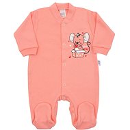 Mouse salmon size 86 (12-18m) - Baby Romper