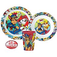 3-piece plastic set Tlapková patrola - Dish Set