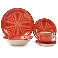 BANQUET SPIRAL Dining set RED 30 pcs - Dish Set