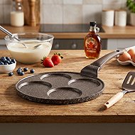 BANQUET GRANITE Dark Brown Pan for 4 fritters 26 cm non-stick surface - Pancake Pan
