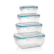 BANQUET LEYA Sada plastových dóz 0,4/0,8/1,4/2,3 l, 4 ks - Food Container Set