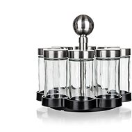 BANQUET MERCY Sada kořenek 85 ml 8 ks ve stojánku - Spice Container Set