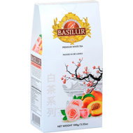 BASILUR White Tea Peach Rose papír 100 g - Tea