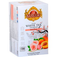 BASILUR White Tea Peach Rose cover 20 × 1,5 g - Tea