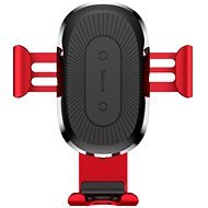Baseus Wireless Charger Gravity Car Mount Red - Phone Holder