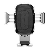 Baseus Wireless Charger Gravity Car Mount Silver - Phone Holder