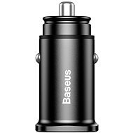 Baseus Square Metal A+A 30W Dual QC3.0, fekete - Autós töltő