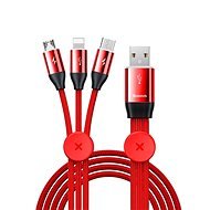Baseus Car Co-sharing 3-in-1 Cable USB 3.5A 1m Red - Power Cable