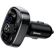 Baseus T Typed S-09 Wireless MP3 Car Charger Black - Autós töltő