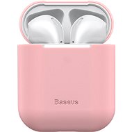 Baseus Super Thin  Silica Gel Protector for Airpods 1/2-gen, Pink - Headphone Case