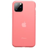 Baseus Jelly Liquid Silica Gel Protective Case for iPhone 11 Pro Max,Transparent Red - Phone Cover
