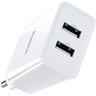 Baseus Speed Mini QC Dual USB Quick Charger 10,5 W White - Nabíjačka do siete