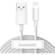 Baseus Simple Wisdom Lightning Data Cable 1.5m White, 2db - Adatkábel