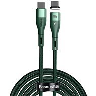 Baseus Zinc Magnetic Safe Fast Charging Data Cable Type-C (USB-C) 100W 1.5 m Green - Adatkábel