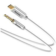 Baseus USB-C - 3,5 mm-es jack audiokábel, 1,2 m, fehér - Audio kábel