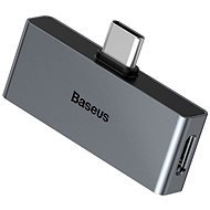 Baseus Type-C (M) to USB-C & 3.5mm Jack (F) Adapter L57 Black - Átalakító