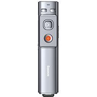 Baseus Orange Dot Wireless Presenter, Green Laser, Grey - Laserové ukazovátko