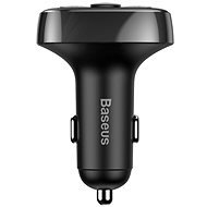 Baseus T-Typed dual car adapter 2* USB-A and MP3 player, black - FM Transmitter